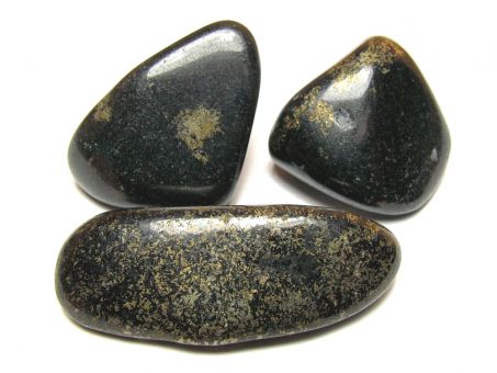 Jadeit schwarz Trommelstein (Lemurian) 