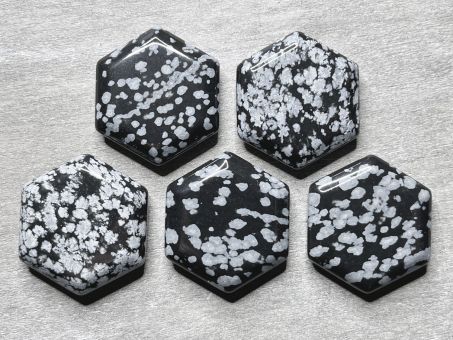 Obsidian (Schneeflocken) Feenstein 