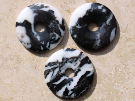 Zebra-Marmor Donut 3 cm 