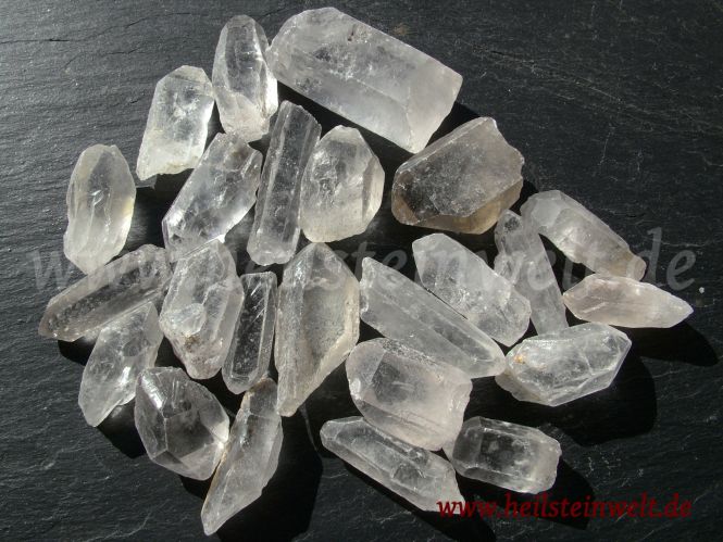 Unbehandelt 1 KG BERGKRISTALL-SPITZEN+Mineralien+Edelsteine Länge ca 4-6 cm